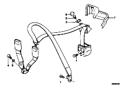 REAR SAFETY BELT MOUNTING PARTS