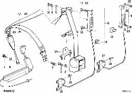 Gurtverstellung diagram for BMW 7 Series E32 750iL