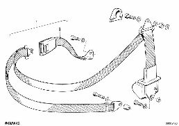 SAFETY BELT REAR diagram for BMW 5 Series E28 518i