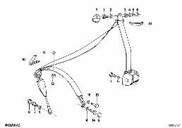 FRONT SAFETY BELT MOUNTING PARTS diagram for BMW 3 Series E30 325ix