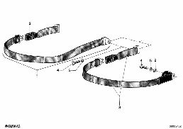 SAFETY BELT REAR diagram for BMW 5 Series E12 520