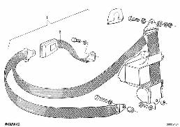 SAFETY BELT REAR diagram for BMW 3 Series E21 316