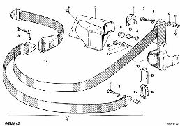 SAFETY BELT REAR diagram for BMW 3 Series E21 316