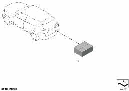 RETROFIT BACKUP CAMERA diagram for BMW X5 F15 25d
