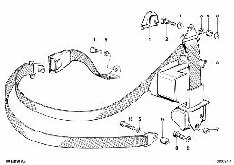 REAR SAFETY BELT MOUNTING PARTS diagram for BMW 3 Series E21 316
