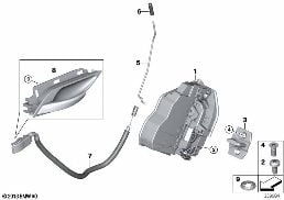 CLOSING SYSTEM, DOOR, REAR diagram for BMW X1 E84 20i