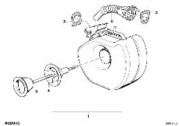 ACCESSORIES-RESERVE FUEL TANK diagram for BMW 7 Series E23 728iS
