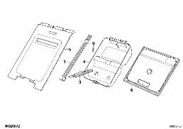 Skisack Einzelteile diagram for BMW 7 Series E32 750iL