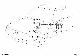 Support diagram for BMW 5 Series E39 525td