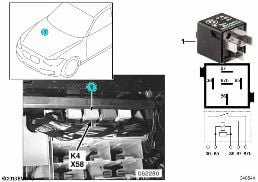 릴레이, 히터 블로어 K4 diagram for BMW 3 Series E46 328i