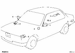 INTERCOM-ALARMUNIT diagram for BMW 7 Series E23 735i