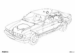 Feuerlöscher diagram for BMW 7 Series E32 750iL