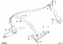 FRONT SAFETY BELT MOUNTING PARTS diagram for BMW 3 Series E36 328i