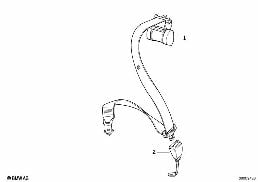 SAFETY BELT REAR diagram for BMW 3 Series E36 328i