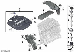 ENGINE ACOUSTICS diagram for BMW 3 Series F30 LCI 328dX