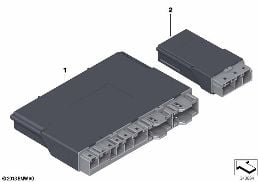 控制单元 座椅模块 前部 / 后部 diagram for BMW 5 Series F10 LCI 530dX