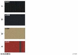 SAMPLE CHART M SPORT PACK UPHOLST. COLOR diagram for BMW 3 Series F31 328i