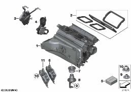 HOUSING PARTS - AIR CONDITIONING diagram for BMW X4 F26 28iX