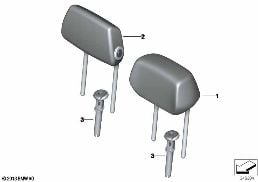 REAR SEAT HEAD RESTRAINT diagram for BMW 2 Series F22 LCI 230i