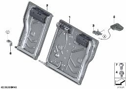 SEAT, REAR, SEAT FRAME, BASE SEAT diagram for BMW 2 Series F22 LCI 230i