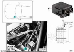 RELAY FOR GLOW PLUG K2283 diagram for BMW 3 Series E46 318d