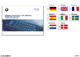 Téléphone montage fixe, opt 623/629 diagram for BMW 5 Series E39 525td