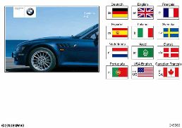 OWNER'S HANDBOOK E36/7 diagram for BMW Z3 E36 2.8