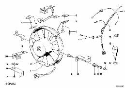 ELECTRIC ADDITIONAL FAN diagram for BMW 3 Series E21 320i