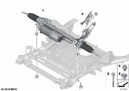 Электрическое рулевое управление diagram for BMW X6 F16 35i