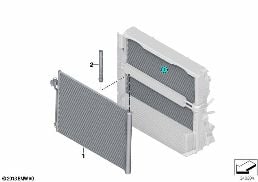 Condensador sistema d acondiziona d aire diagram for BMW X6 F16 35iX