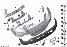 TRIM COVER, REAR