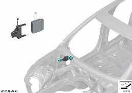CONTROL UNIT (PDC) diagram for BMW 5 Series F11 535i