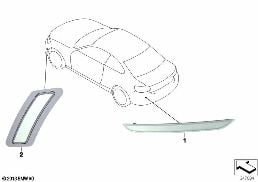 REFLECTOR diagram for BMW 2 Series F22 LCI 230i