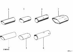 TAILPIPE TIP diagram for BMW 8 Series E31 850Ci