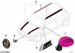 SPECIAL SERIES BRICK LANE diagram for BMW MINI R56 LCI Cooper S