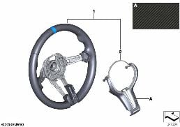 M PERFORMANCE STEERING WHEEL, ALCANTARA
