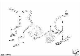 Przewód akumulatora / rozrusznika diagram for BMW X3 E83 LCI 3.0d