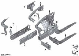 WHEELHOUSE/ENGINE SUPPORT