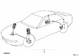 SPORT SUSPENSION diagram for BMW 8 Series E31 850Ci