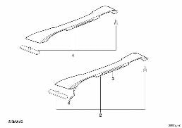 REAR SPOILER M-TECHNIK diagram for BMW 8 Series E31 850Ci