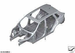 Gövde-İskelet diagram for BMW X5 F15 35iX