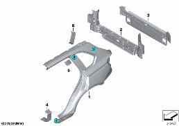 Pared lateral/revesti.d.la partetrasera diagram for BMW X6 F16 35iX