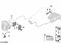 SCR elektronische Bauteile diagram for BMW X5 F15 40dX