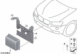 ACC センサー diagram for BMW X3 F25 20dX