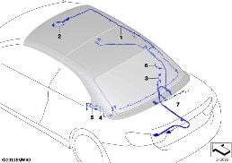 CABLE HARNESS diagram for BMW 4 Series F33 425d