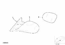 RETROFIT, M OUTSIDE MIRROR diagram for BMW 8 Series E31 850Ci