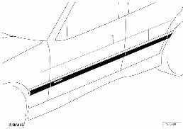 RETROFIT KIT, M MOLDINGS diagram for BMW 3 Series E36 M3