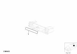 LEATHER GLOVEBOX PANEL diagram for BMW 3 Series E36 M3
