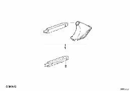 Handbremsgriff/Abdeckung Leder diagram for BMW 7 Series E32 750iL