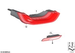 REAR LIGHT diagram for BMW i8 I12 i8